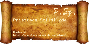 Prisztacs Szilárda névjegykártya
